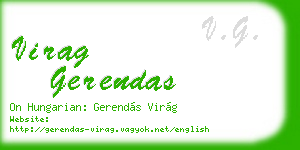 virag gerendas business card